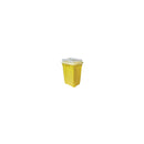 BD305647 Sharps Collector, Clear Top, Yellow Base, 72L, 14.25", 5EA/CA
