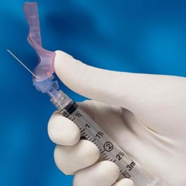 BD305782 Eclipse Luer-Lok Syringe with Needle, 23GA x 1", 3mL, 50EA/PK