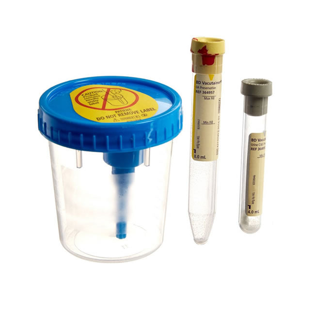 BD364957 Vacutainer Urine Collection Complete Kit, 8mL, 50EA/CA