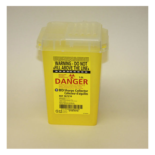 BD367216 Eclipse Vacutainer Compatible Disposal Container, 1qt, 60EA/CA