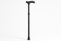 Black Push Button Cane 29.5-38.5 inches