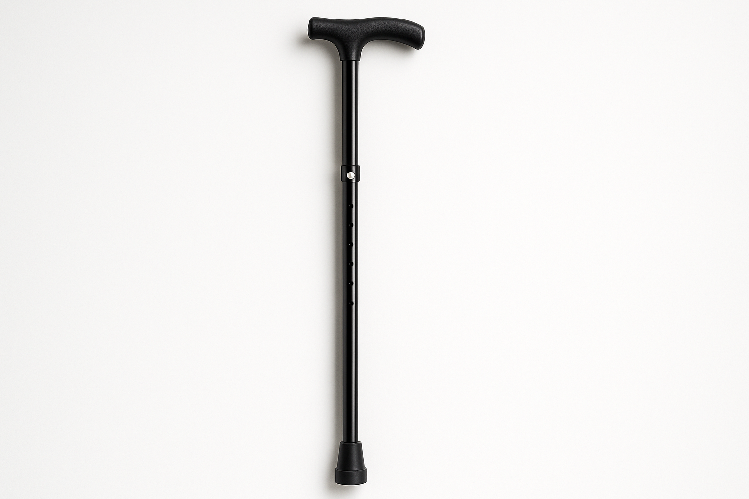 Black Push Button Cane 30-39 inches