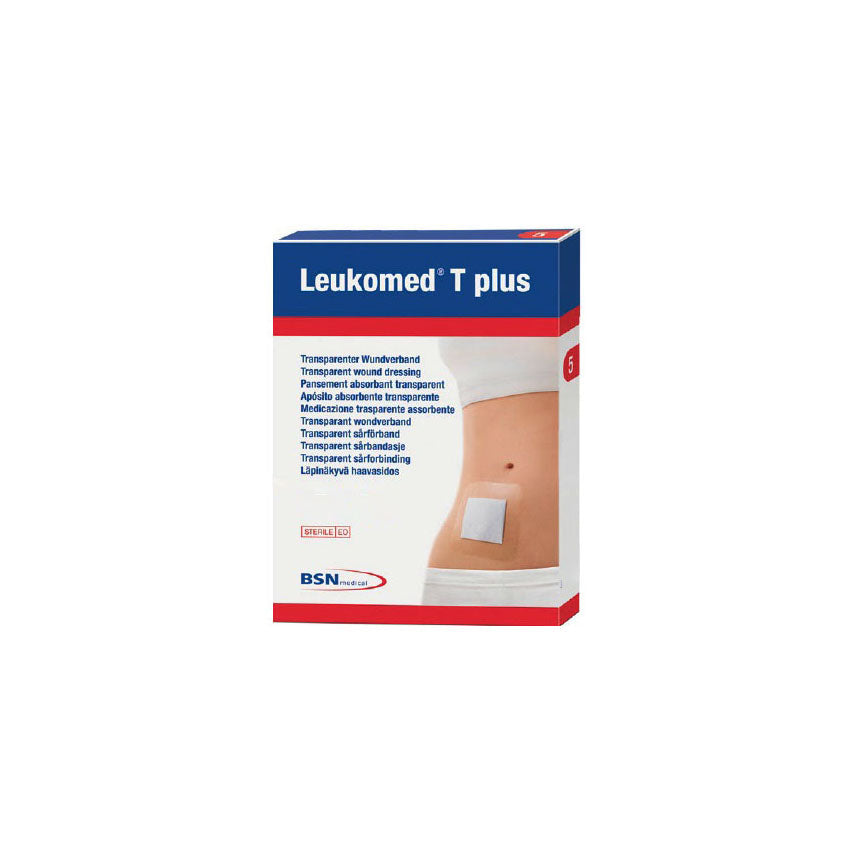 BSN7238200 Leukomed T Plus Transparent Dressing, Adhesive, with Absorbent Pad, 7.2cm x 5cm, 50EA/BX