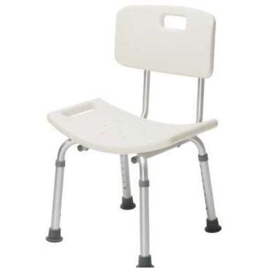 CBAS0029T Shower Chair with Back, 14,5"-19.5", 250lbs, 1/EA
