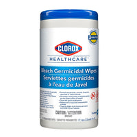 CL01308 Clorox Healthcare Bleach Germicidal Wipes, 420SH/CA