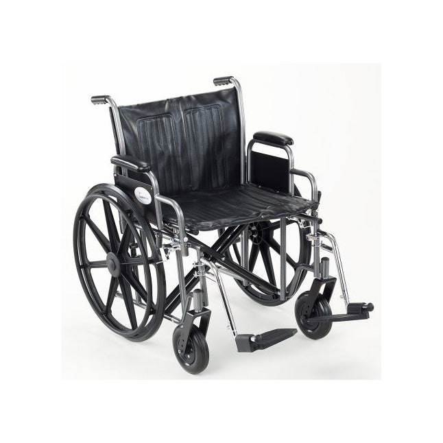 CW0006PS Wheelchair, Swing Away Footrest, Powder Coated Finish, 1/EA