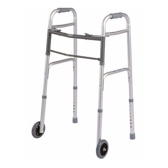 CWAL0006 Walker, Dual Release, Aluminum, 300lb, H25"-32", 5" Caster, 1/EA