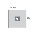 D1020 Aperture Drape, Sterile, 16" x 16", 10EA/BX