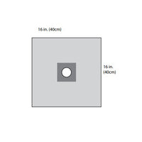 D1020 Aperture Drape, Sterile, 16" x 16", 10EA/BX