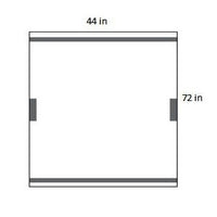 D2008A Equipment Cover, 44" x 72", Clear, 25EA/CA