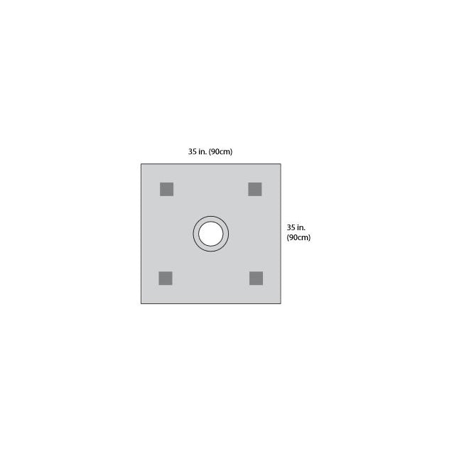 D37104910 Wound Protector Drape, 35" x 35", 40EA/BX