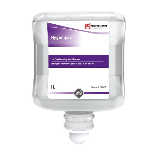 DEB720 Hygenipak 2% CHG Anti-Microbial Foaming Skin Cleanser 8EA/CA