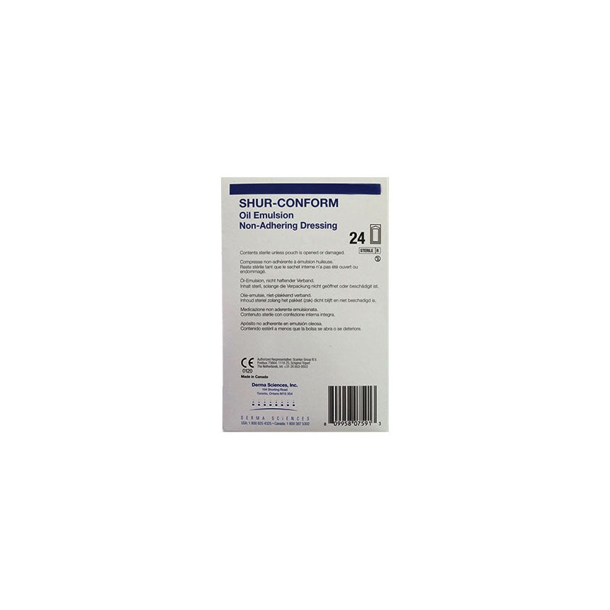 DKC77043 Shur-Conform Oil Emulsion Dressing, Sterile, 3" x 16", 36EA/BX