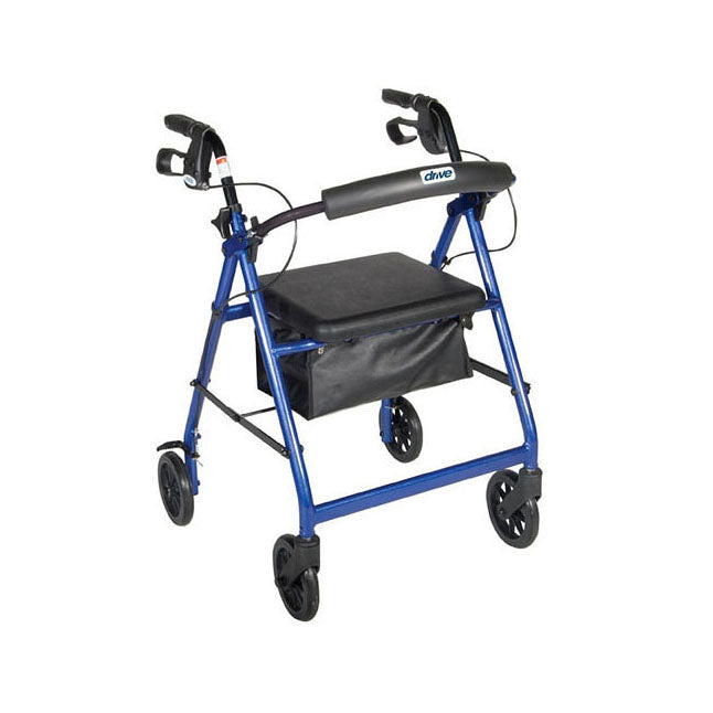 DRVR726BL Rollator, Aluminum, with Loop Lock, 1/EA