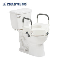 DRVRTL12C003WH PreserveTech Secure Lock Raised Toilet Seat, 1/EA