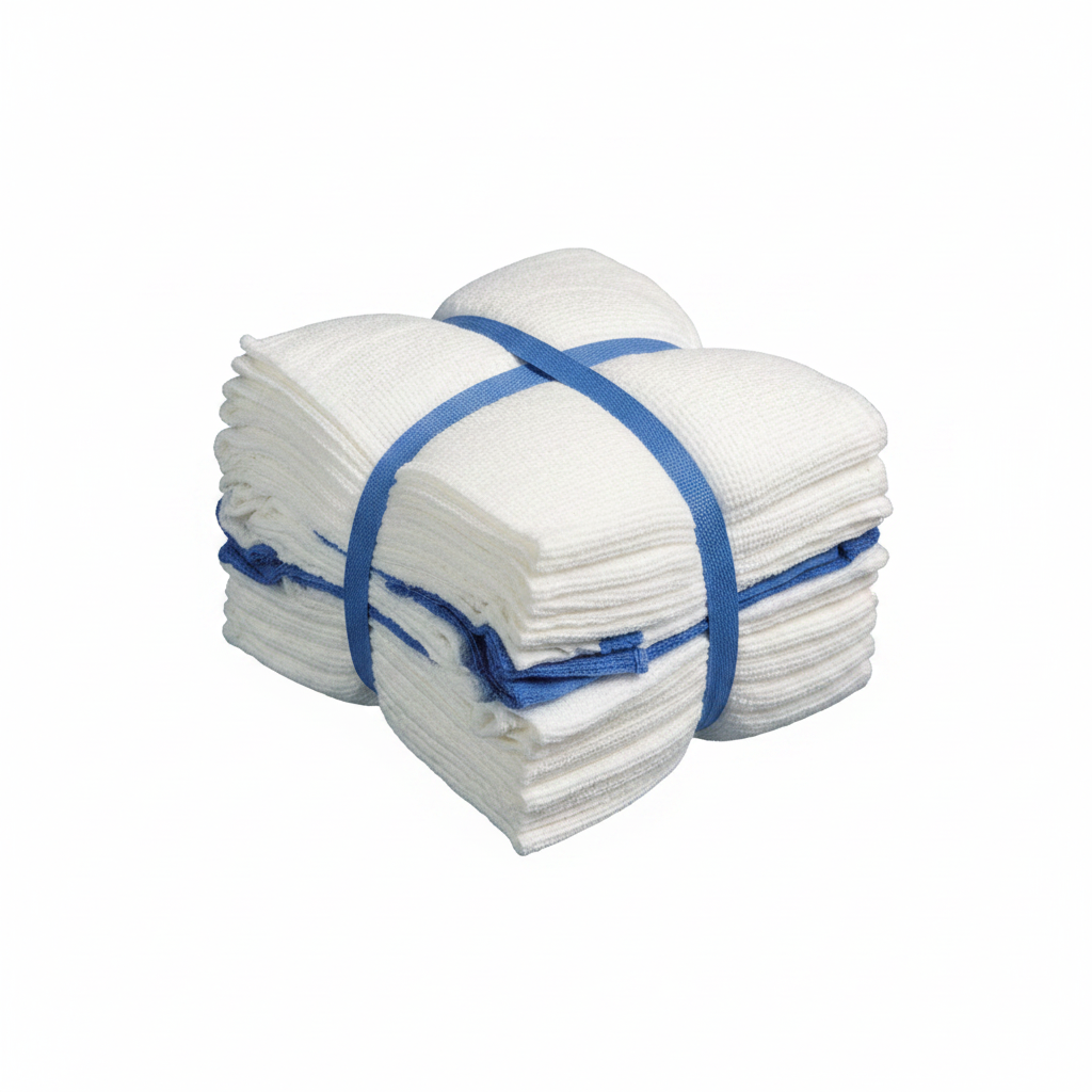 DUP1206 Laparotomy Sponge, X-Ray Detectable, Flat, 4-Ply, Sterile, 12" x 12" 300EA/CA
