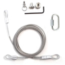 EX134030 Vinyl Covered Steel Cable with Quick Link, 8', 1/EA