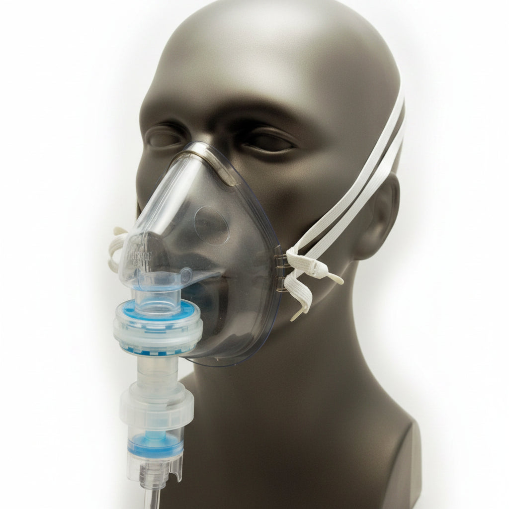 BLS6100-U FLO2MAX Filtered Oxygen Mask, With Tubing, Large Adult, 50EA/CA