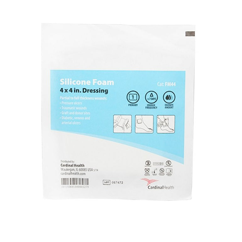 FM66 Cardinal Health Silicone Foam Dressing, 6" x 6", 10EA/BX