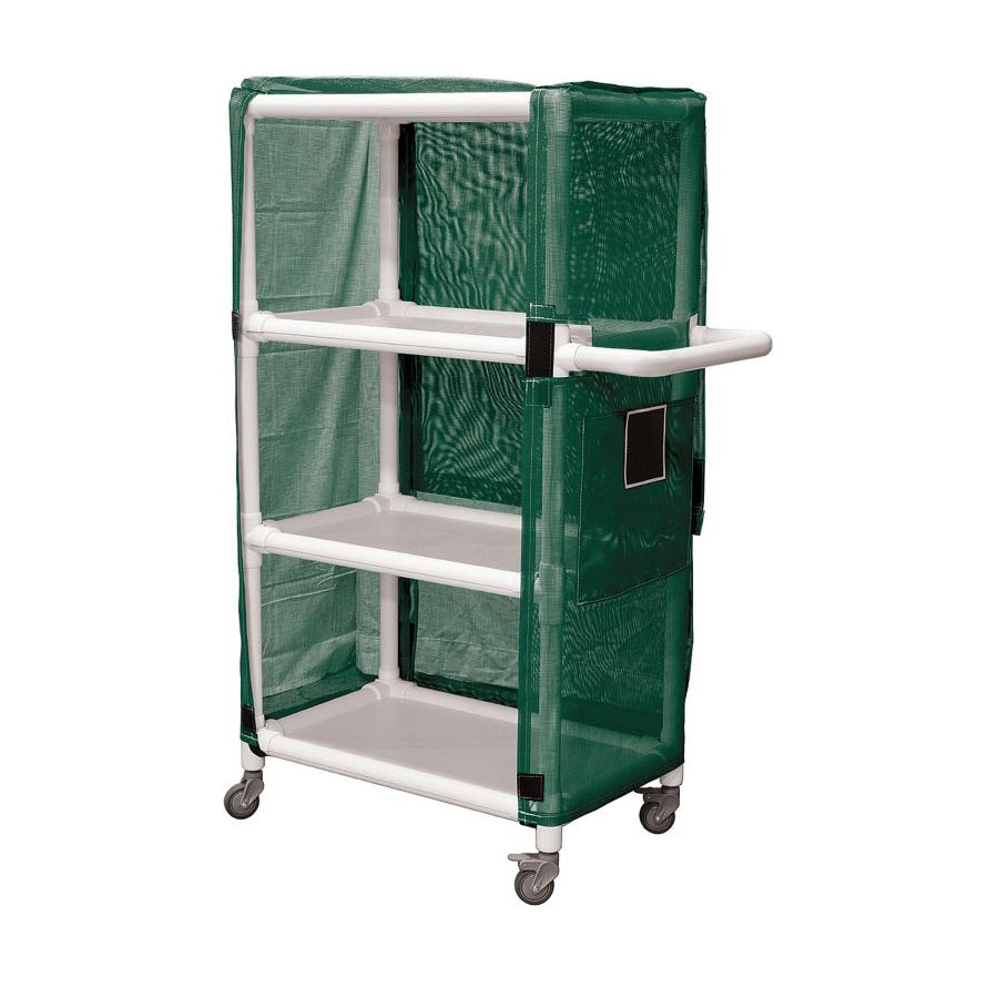 GC303G Linen Cart, Three 48" x 20" Shelves, 3-Shelf 1/EA