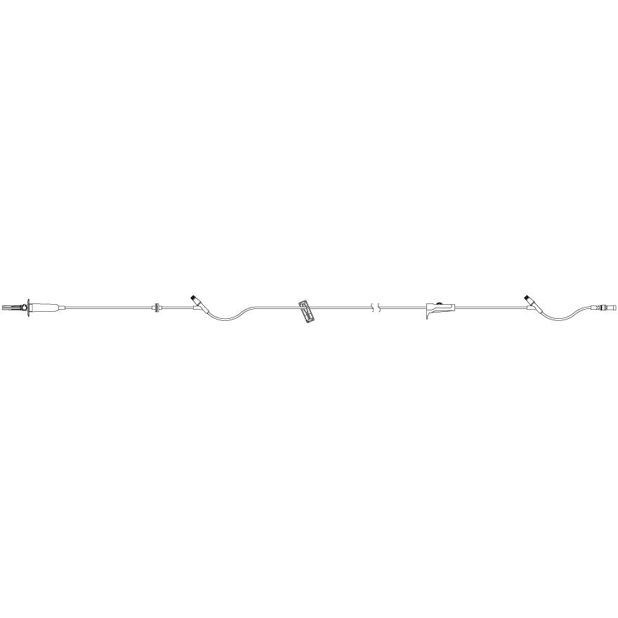 IC12662-28 Primary Set, Macrobore, Clave Y-Sites, Backcheck Valve, 100", 2 Y-sites, 48EA/CA