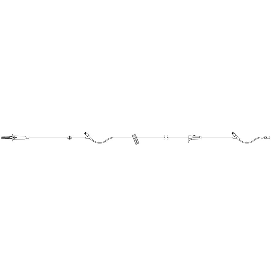 IC12663-28 Primary Set, Macrobore, Clave Y-Sites, Microdrip, Backcheck Valve, 100", 48EA/CA