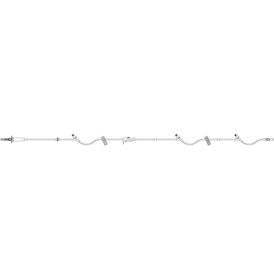 IC12664-28 Primary Set, Macrobore, Clave Y-Sites, Backcheck Valve, 100", 48EA/CA