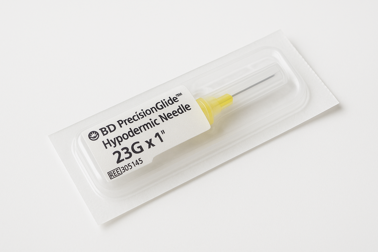 BD305145 PrecisionGlide Needle, Single-Use, Sterile, 23GA x 1", 100EA/BX