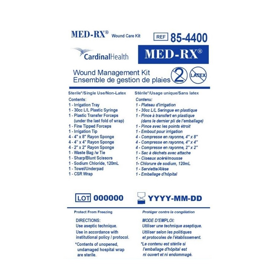 85-4400 Med-Rx Wound Management Kit, 18TY/BX