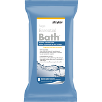 SAGE7803-C Essential Bath Full-Body Washcloth, Fragrance-Free, Medium Weight, 8EA/BX