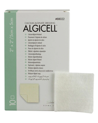 DUP88022 ALGICELL Calcium Alginate Dressing, White, 2" x 2", 10EA/BX