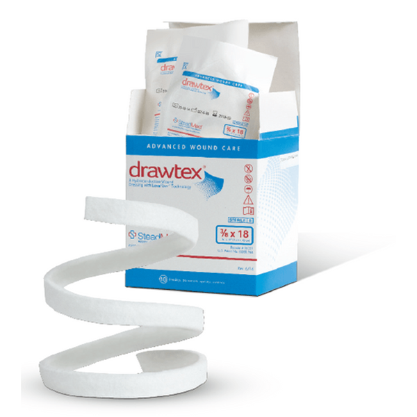 UR352 Drawtex Hydroconductive Wound Dressing, Strips, 29cm x 10cm, 10EA/BX