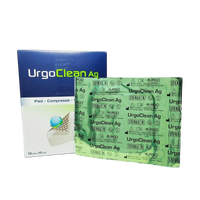 UR552155 UrgoClean Ag Wound Dressing, 10cm x 10cm, 10EA/BX