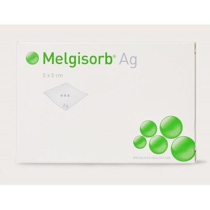 256155 Melgisorb Ag Antimicrobial Alginate Dressing, 15cm x 15cm, 10EA/BX