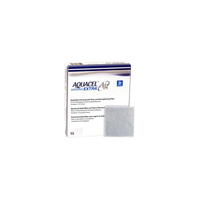 CON413567 AQUACEL Ag+ Extra Wound Dressing, W4" x L4", 10EA/BX
