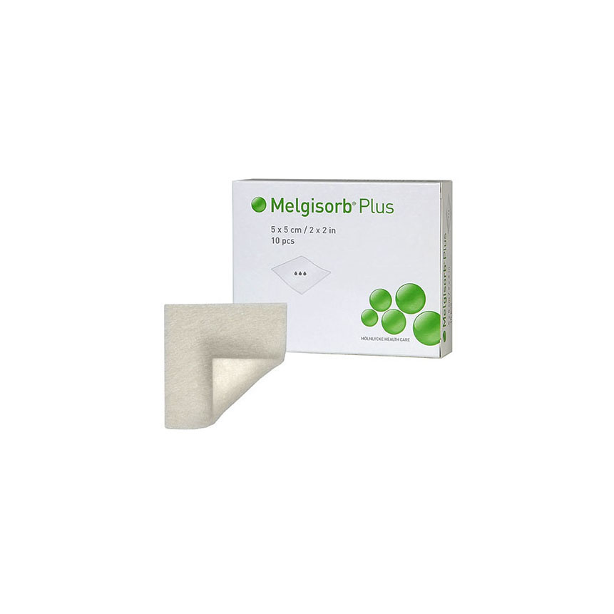252000 Melgisorb Plus Alginate Dressing, 5cm x 5cm, 10EA/BX