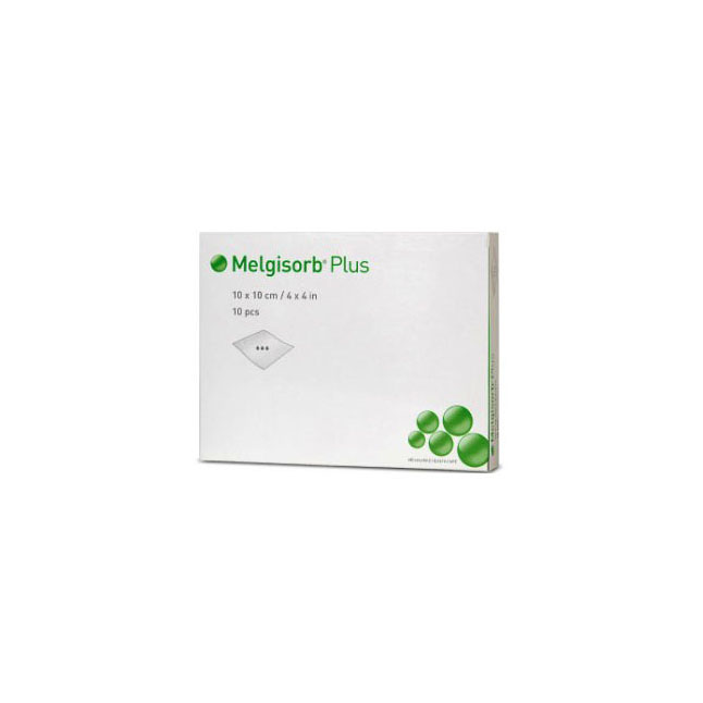 252200 Melgisorb Plus Alginate Dressing, 10cm x 10cm, 10EA/BX