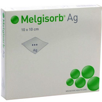 256055 Melgisorb Ag Antimicrobial Alginate Dressing, 5cm x 5cm, 10EA/BX
