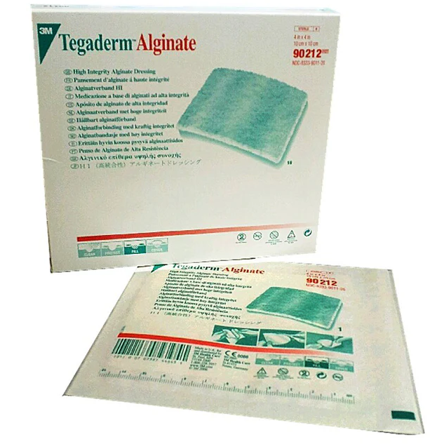 3M90112 3M Tegaderm High Integrity Alginate Dressing, 4" x 4", 10EA/BX