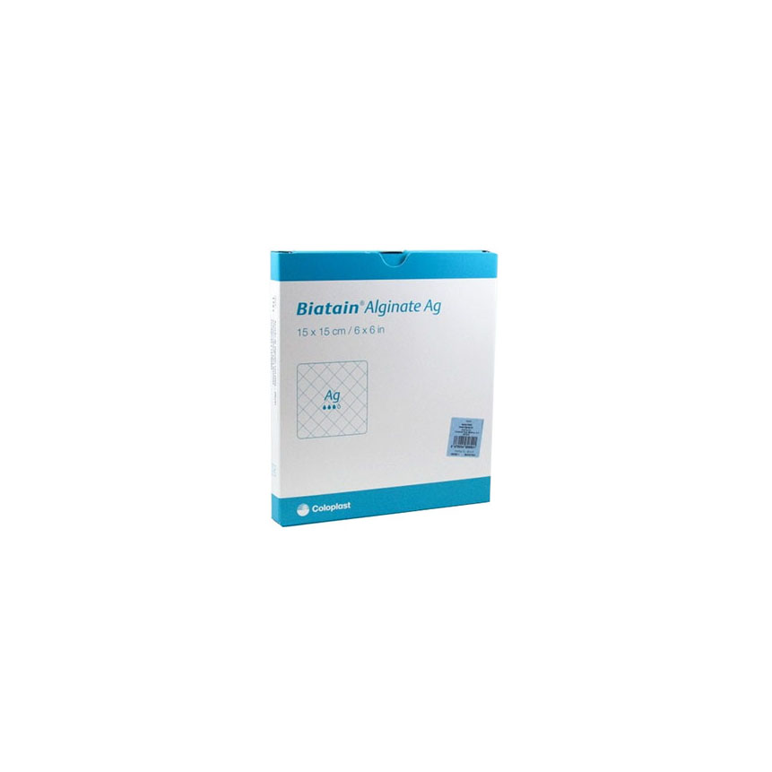 COL3715 Biatain Calcium Alginate Dressing, W6" x L6", 10EA/BX