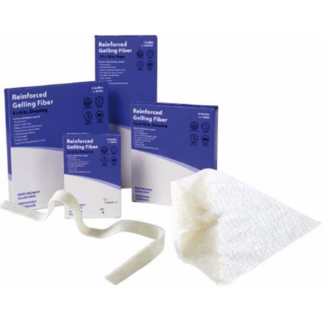 RGFBROPE Cardinal Health Alginate Dressing, Reinforced Gelling Fibre, Rope, 0.75" x 18" Recommended, 5EA/BX