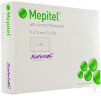 290510 Mepitel Wound Contact Layer Dressing, 5 x 7.5cm, 10EA/BX