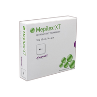 211100 Mepilex XT Foam Dressing, W10cm x L10cm, Sterile, 5EA/BX