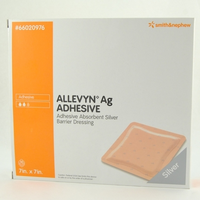 SN66020976 ALLEVYN Ag Adhesive Hydrocellular Foam Dressing, 17.5cm x 17.5cm, 10EA/BX