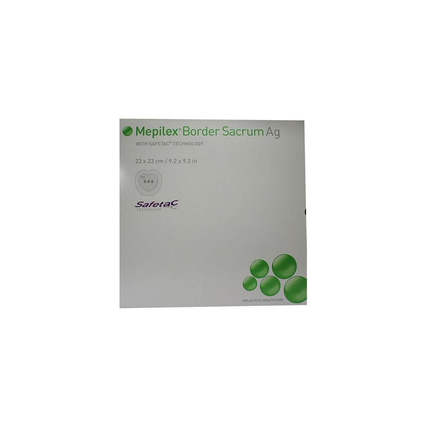 382490 Mepilex Border Sacrum Ag, 23 x 23cm, 5EA/BX
