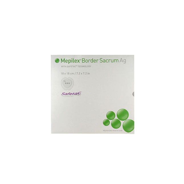 382090 MEPILEX Border Sacrum Ag, 18x18cm, 5EA/BX