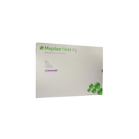 388100 Mepilex Heel Ag Foam Dressing, W15cm x L22cm, 5EA/BX