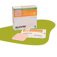 SN66007640 ALLEVYN Tracheostomy Foam Dressing, 9cm x 9cm, 10EA/BX