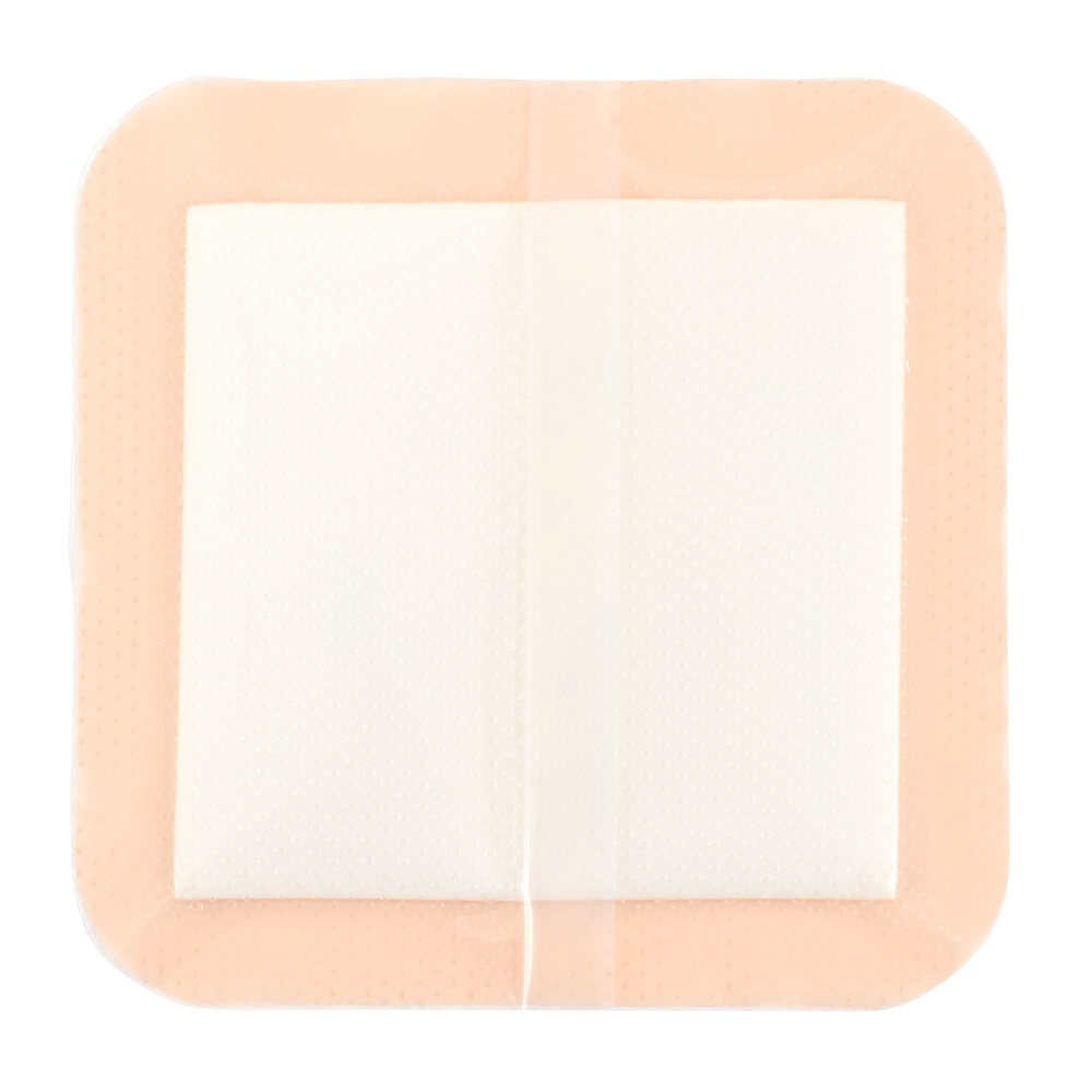 BFM66LTE Cardinal Health Silicone Bordered Foam Dressing, Lite, 6X6IN, 10EA/BX