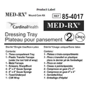 85-4017 Med-Rx Dressing Tray, 30EA/BX